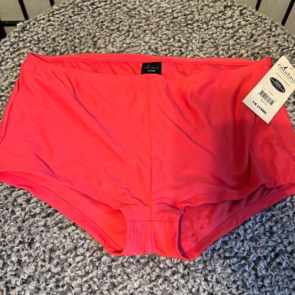 NWT Catalina woman’s size 1X boy short swimwear bikini bottoms